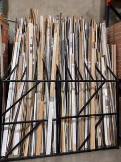 Moldings T-moldings, stair noses, quarter round moldings
