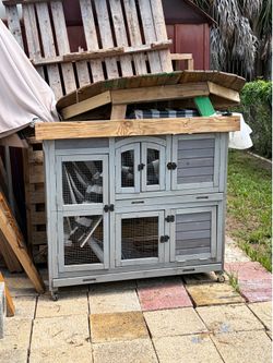 Aivituvin 2-tier rabbit hutch