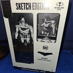 Batman White Knight - McFarlane Gold Label Sketch Edition Exclusive Figure 