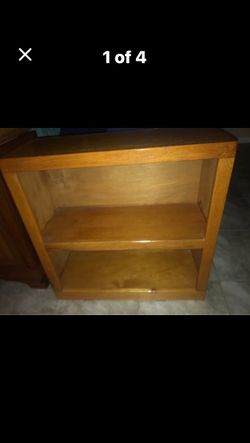 Solid wood bookshelf