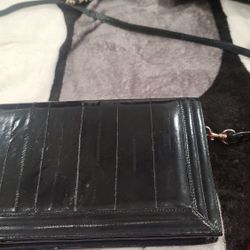 Genuine EEL Skin Crossbody Bag 