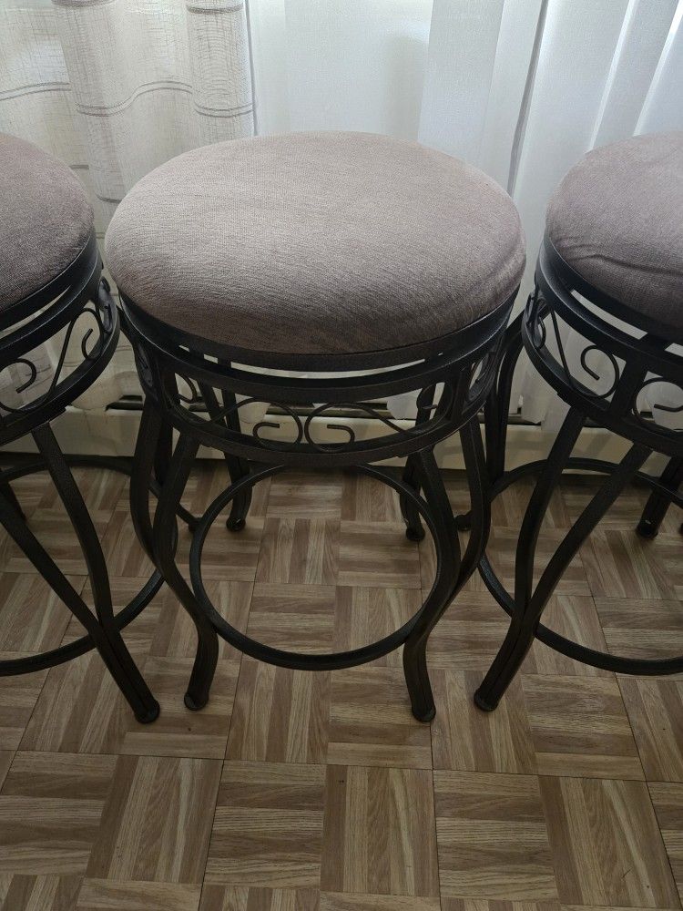 Set Of 4 Swivel Stools