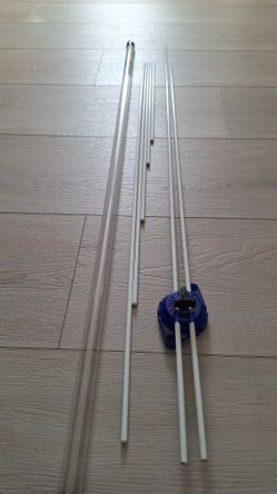 Acculine Golf Puck & 7 alignment sticks/practice&lesson tool