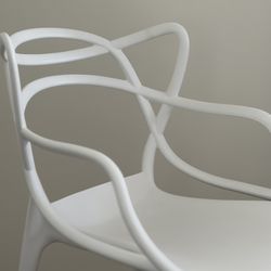 4 Kartell Masters White Dining Chairs