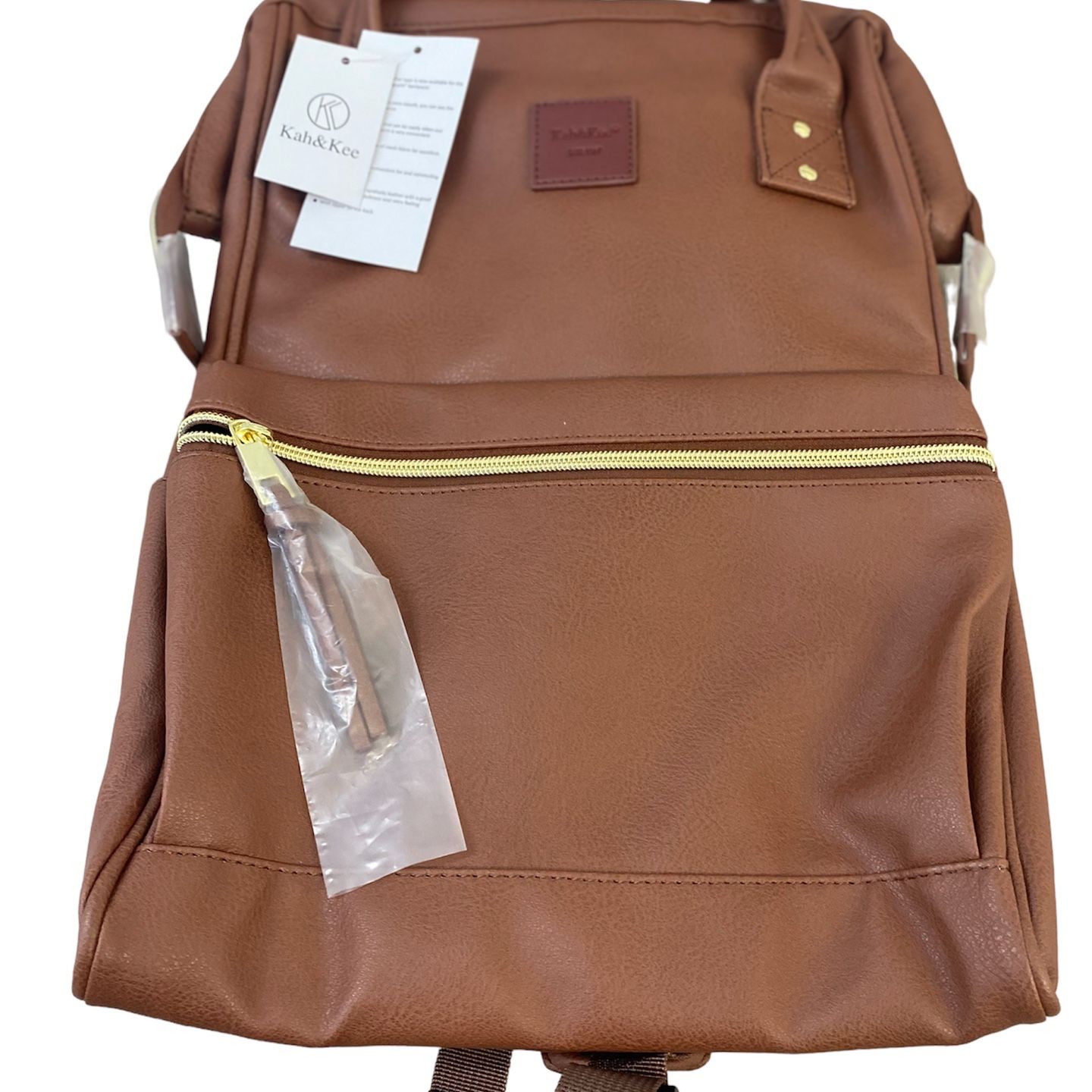 Kah & top kee leather backpack