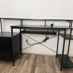 Black Computer Desk