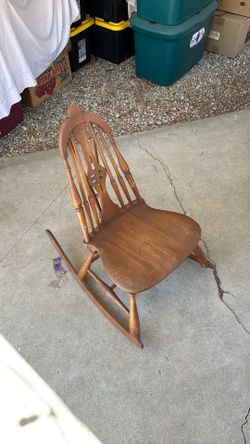 Wooden rocking chair
