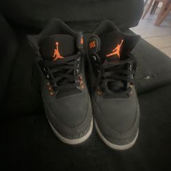 Jordan 3’s Retro Fear Pack Size 8.5 No Box