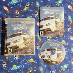 Need For Speed Shift Sony Playstation 3 PS3 CIB Complete Game Disc Case Artwork Manual Included