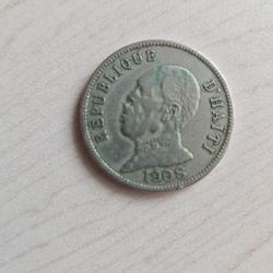 1908 50 Centine Haitian Co8n