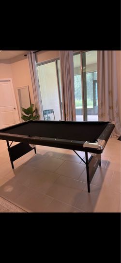 Pool Table with Folding Legs