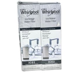 2 Pack Whirlpool Ice Maker Water Filter ICE2 OEM Part F2WC9I1 New