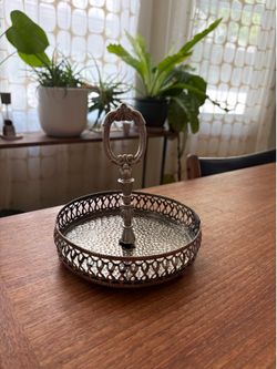 Silver serving tray or organizer