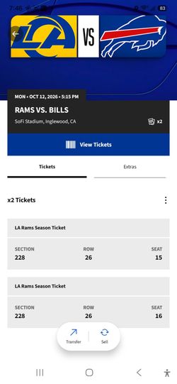 Rams VS Buffalo Bills