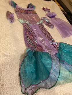Girls Mermaid Costume Dress set size 7 -8