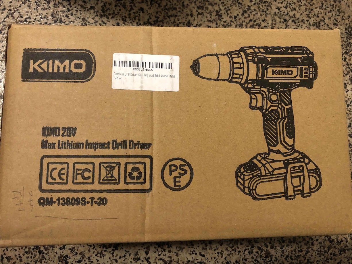 Driver Kit Kimo Cordless Drill KIMO QM 13809S T 20 Cordless Drill