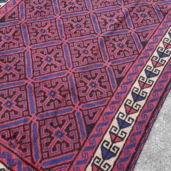 Handmade tribal wool rug