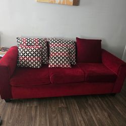 Red Sofa Set 