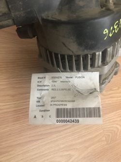 Alternator Ford Fusion 2.3L