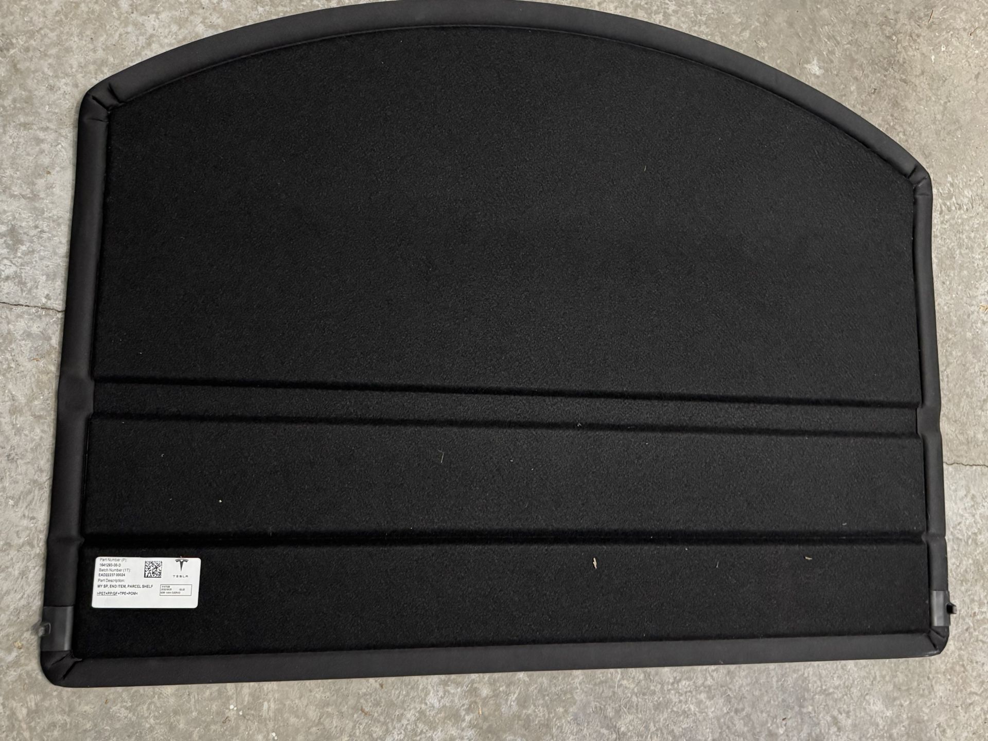 Tesla Model Y OEM Trunk Cargo Cover