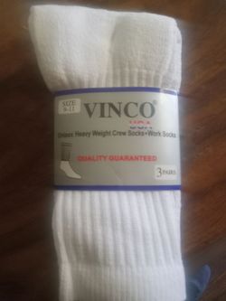 WHITE CREW SOCKS