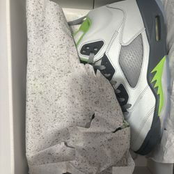 Jordan 5 Retro “Green Bean” Size(9.5M). DS(New). $160. Cash. Under Retail Deal. Trades Always Welcome.