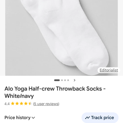 Alo socks for sale 15 bucks a pair  if you buy more then 10 we can work something out