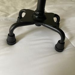 4М-RMS Quad Cane - Adjustable Walking Cane with A Large Four-Pronged Base for Extra Stability - Foam Padded