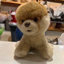 Plush Dog Toy - Brown and Cream