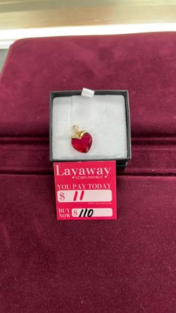 10K Gold Red Heart 2.4grams