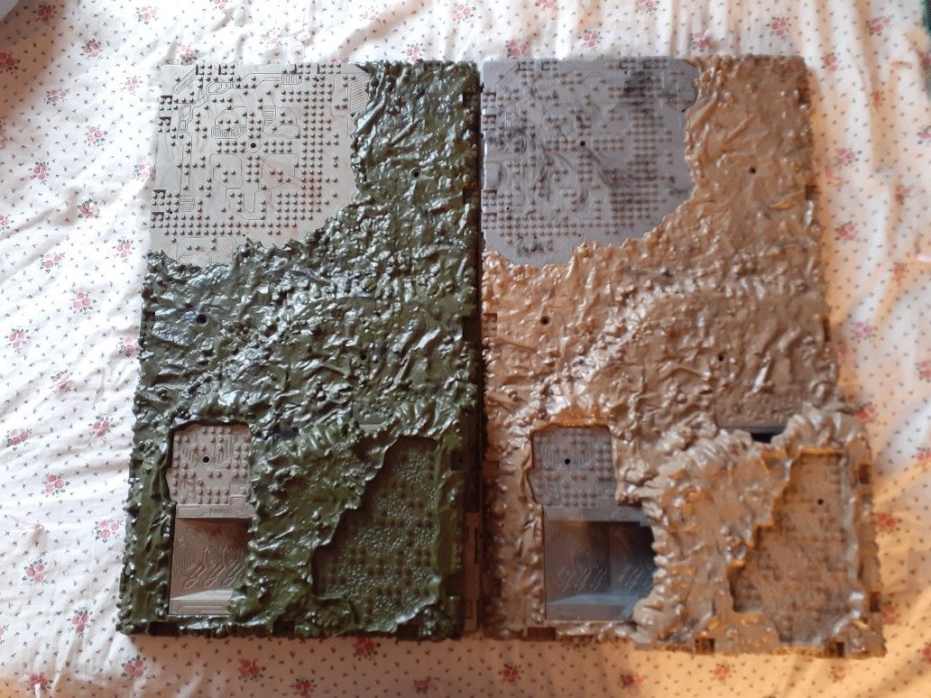 Halo Mega Bloks 23" x 13" Battlescape Terrain Base Plate Lot of 2