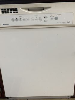 White Kennore Dishwasher