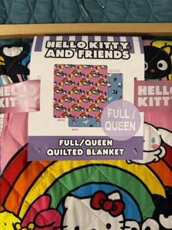 Hello Kitty Quilted Queen/Full Blanket