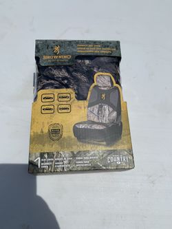 Browning Camo seat cover Country Low Back Seat & Headrest Camouflage Cover New