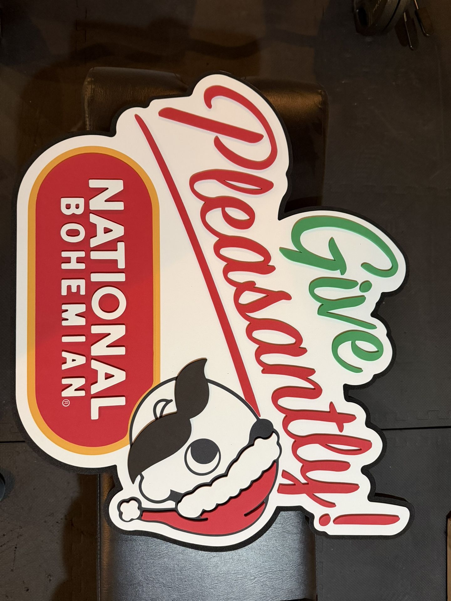 Natty Boh Christmas Sign