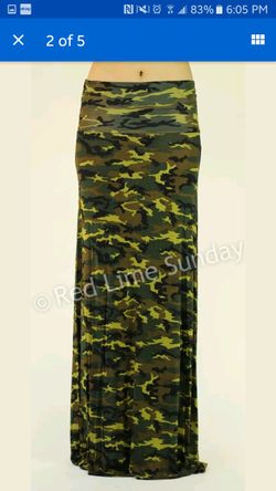 Camo girls maxi shirt medium large
