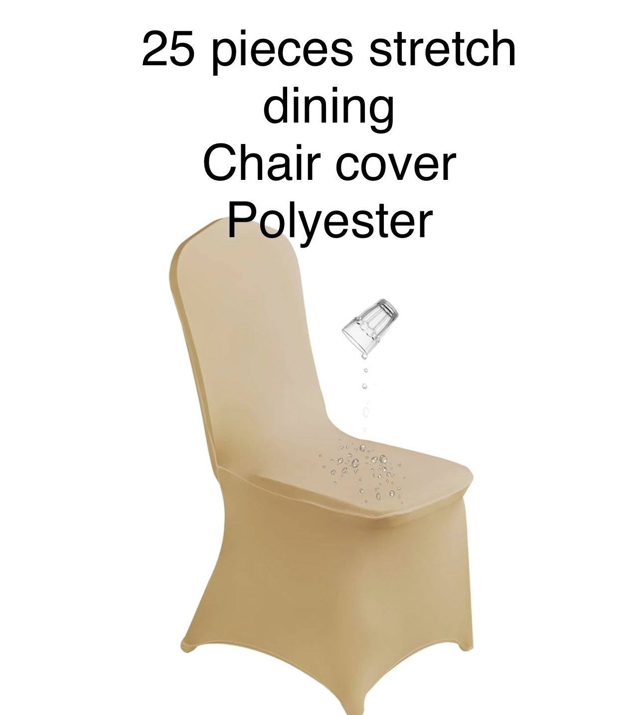 25 Pieces Stretch Dining Chair Cover 💯 Polyester 