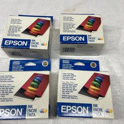 4 Epson Printer Cartridges 