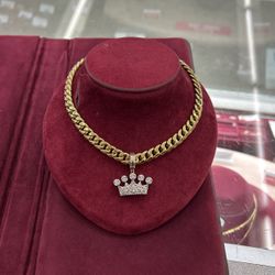 10k Gold Chain And Pendant 