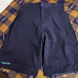 Men's Mitchell & Ness Tennis Shorts Size 3XL Navy Blue