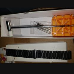 #NEW MANS WATCH BAND WITH BAND ADJUSTER TOOL