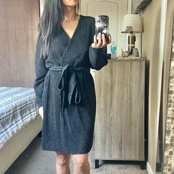 H&M pleated shimmer dress