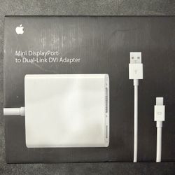 Apple MB571Z/A Mini Display Port to Dual Link DVI Adapter - White