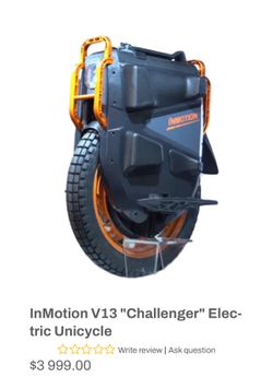 InMotion V13 "Challenger" Electric Unicycle
