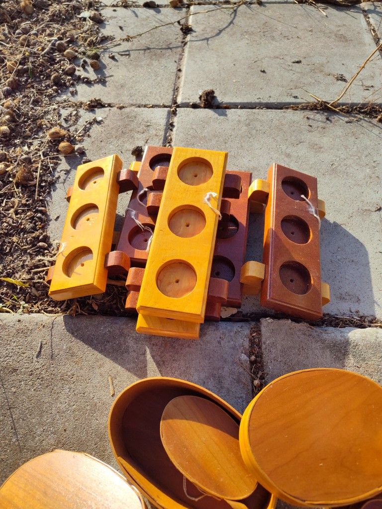 Wooden Candle Holder