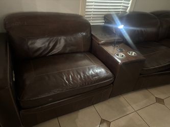 Sectional and reclining living room set
