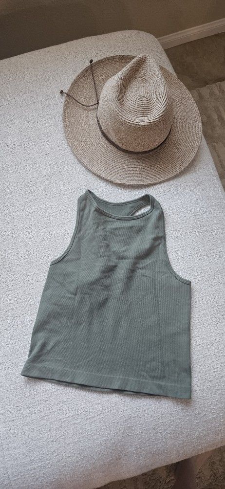 Free People XS Crop Top Green