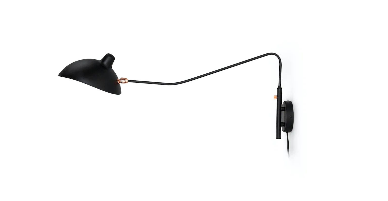 Two New Black Steel Wall LEAP Sconce Light From Article
