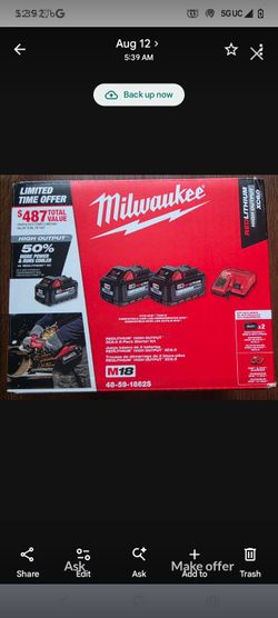 Milwaukee M18 2 battery charger