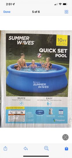 Summer Waves Quick Set Pool 10 ft x 30”
